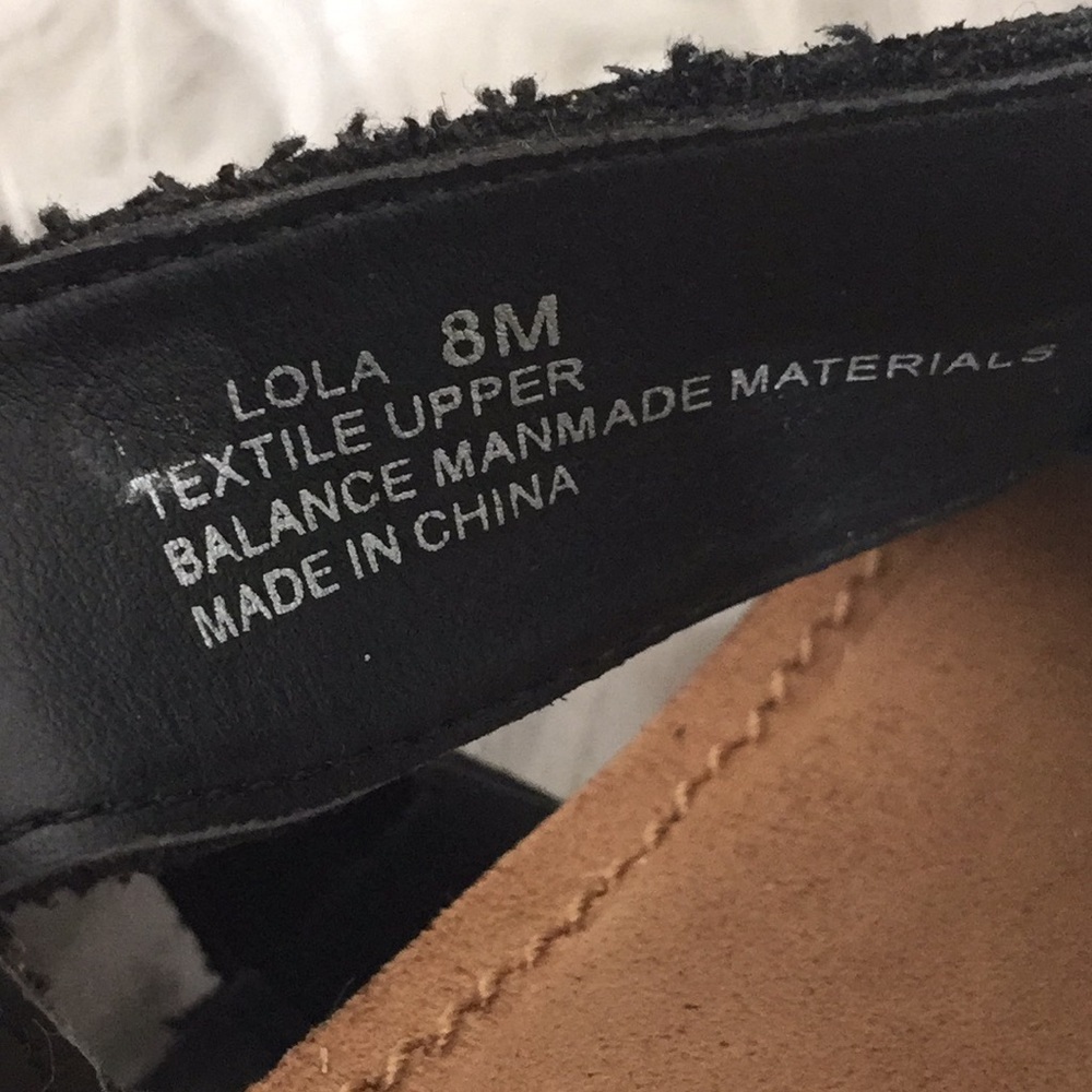 Me Too Womens LOLA Wedged Sandal Black size 8 - Picture 9 of 9